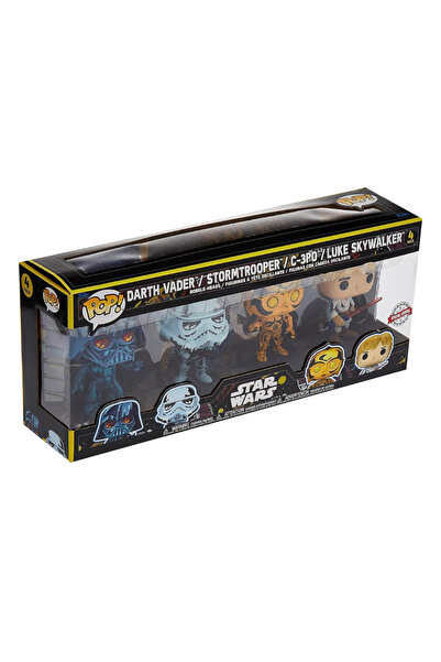 Funko Pop 4-Pack Retro Series: Disney Star Wars - Darth Vader / Stormtrooper ...