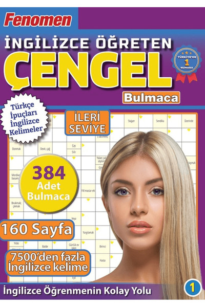Maxi Yayıncılık Fenomen İngilizce Öğreten Çengel Bulmaca İleri Seviye / / 978...