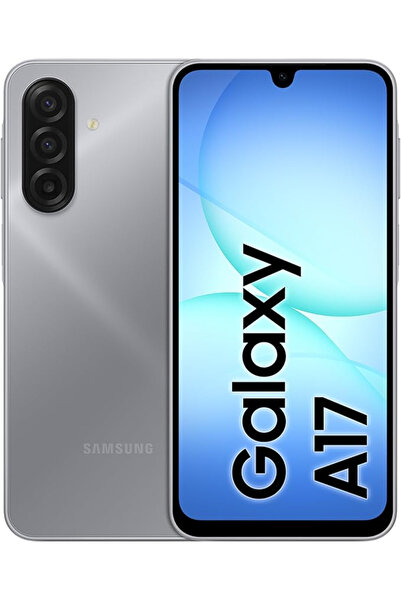 Samsung سامسونج A17 لون فضي ذاكرة 128 جيجا 4 جي نسخة الشرق الاوسط