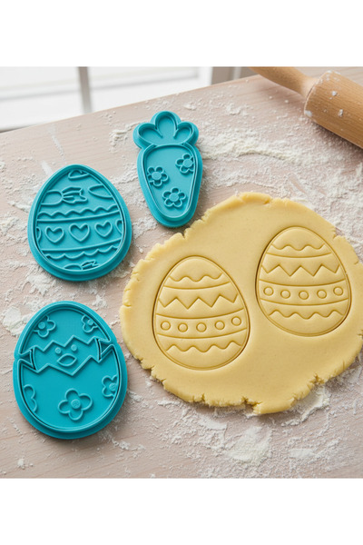 CESTOPİENO 4-Piece Easter Set Dough Sculpting / Cookie / Ceramic / Polymer Mi...