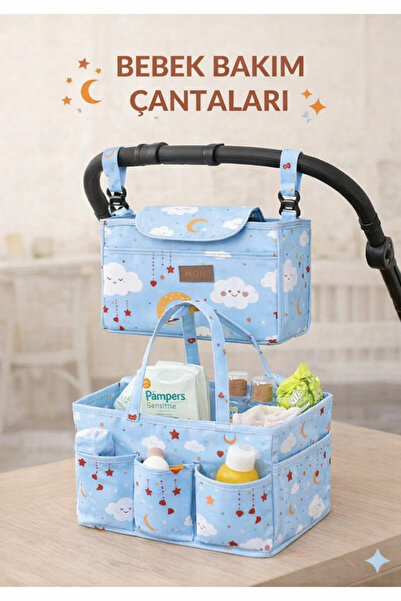 Lüx Premium Bebek Arabası Organizer Çanta I Bebek Bakım Çantası