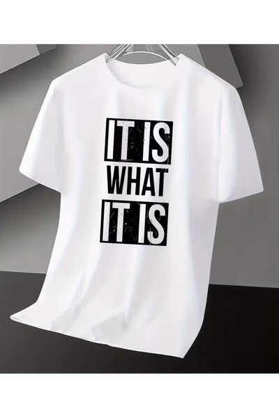 LİNA06 Personality Print T-Shirt Short Sleeve