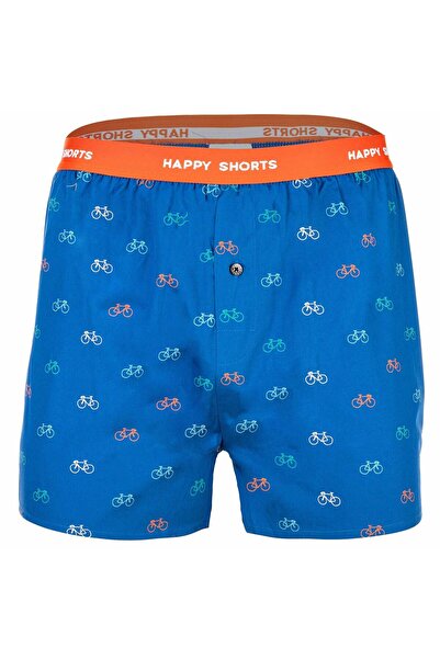 Happy Shorts Herren Webboxershorts, 3er-Pack - Amerikanischer Stil, Baumwolle...