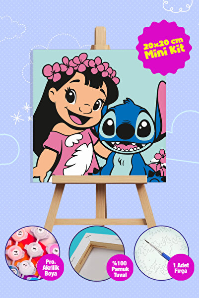 Picasso World Hobby Art Sayılarla Boyama Numaralı Tuval Seti Fırça Boya Dahil...