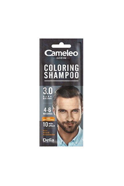 CAMELEO Set 7 x Sampon Nuantator Cameleo, 3.0 Dark Brown, Barbati, 15 ml