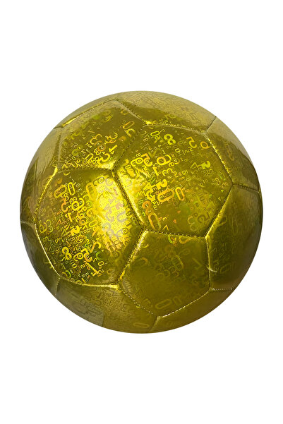 OEM Υψηλής ποιότητας μπάλα ποδοσφαίρου PVC, χρυσού χρώματος, με σχέδιο λέιζερ...