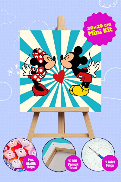 Picasso World Hobby Art Sayılarla Boyama Numaralı Tuval Seti Fırça Boya Dahil...