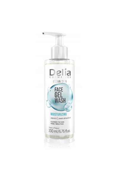 Delia Set of 3 x Clean Skin Moisturizing Facial Cleansing Gel, 200 ml