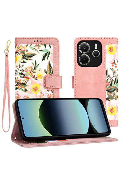 Techsuit Husa pentru Xiaomi Redmi Note 14 4G (regional), Techsuit, PU, Roz