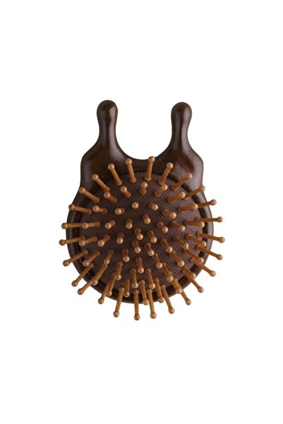 Arabest Mini Wooden Scalp Massager,Air Cushion Hairbrush,Portable Detangling ...