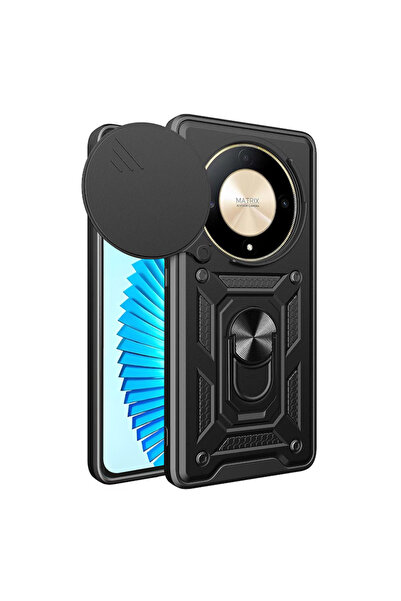 DAMUR Husa Armor CamShield Ring Honor Magic6 Lite, Clapeta Camera, Structura ...