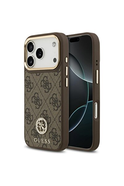 Guess Θήκη για iPhone 17 Pro, Guess, PU ​ ​ Καφέ