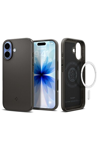 Spigen Husa pentru iPhone 17, Spigen, Policarbonat, Cenusiu
