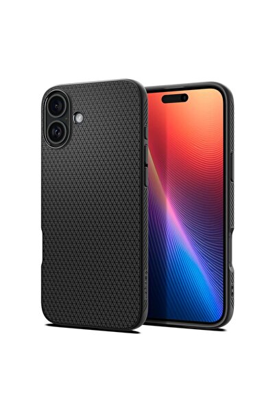 Spigen Θήκη για iPhone 16, Spigen, TPU, Μαύρο