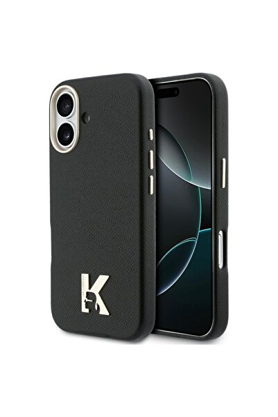Karl Lagerfeld Husa pentru iPhone 17, Hardcase Leather MagSafe with K Head Lo...