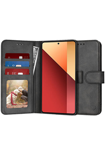 Techsuit Θήκη για Xiaomi Redmi Note 13 Pro 4G, Techsuit, PU ​ ​ Μαύρο