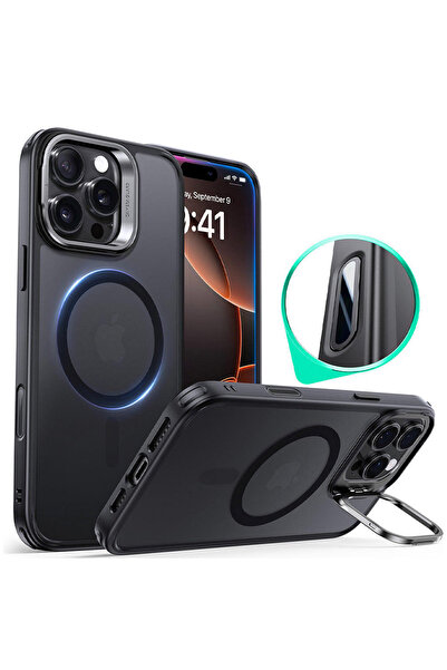Stef's Cat Husă pentru iPhone 16 Pro, Stef's Cat, Classic Hybrid HaloLock Kic...