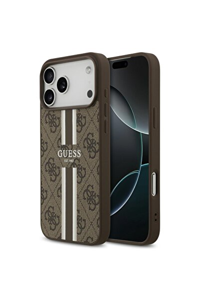 Guess Θήκη για iPhone 17 Pro Max, Guess, PU ​ ​ Καφέ