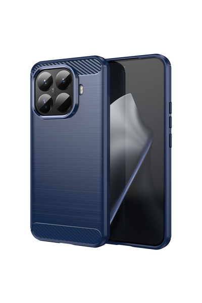 DAMUR Husa Carbon Xiaomi 15T Pro, Silicon TPU Durabil, Grip Anti-Alunecare, A...
