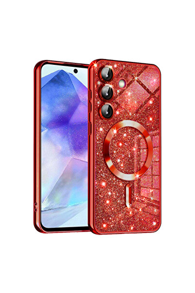 Techsuit Husă pentru Samsung Galaxy A55 5G, Luxury Glitter MagSafe, protecție...