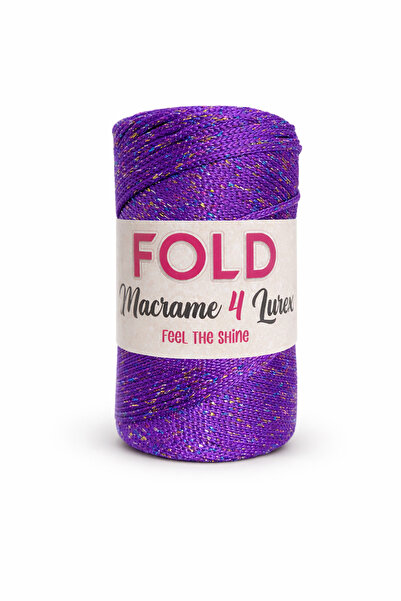 FOLD Ασημί Πολυεστερικό Μακραμέ Νο:4 141 Λιλά Πολυεστερικό Νήμα Μακραμέ 2 χιλ...