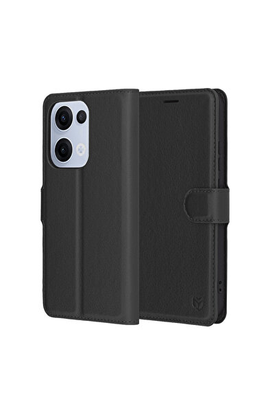 Stef's Cat Husa pentru Oppo Reno13, Stef's Cat, Leather Folio, negru
