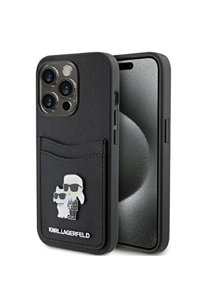 Stef's Cat Husa pentru iPhone 15 Pro, Stef's Cat, Saffiano Cardslot (KLHCP15L...