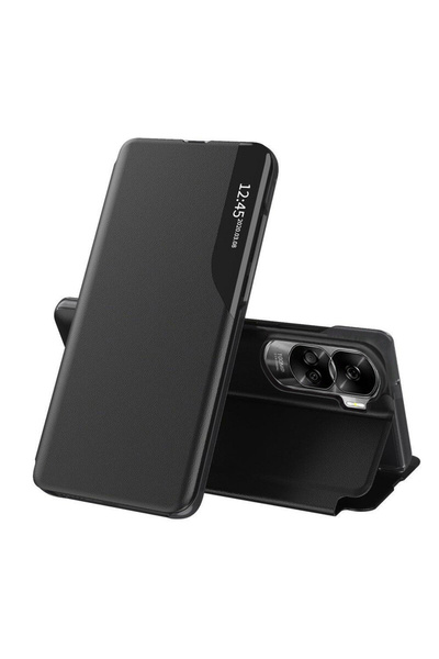 Techsuit Θήκη για Honor 90 Lite, Σειρά eFold, αντικραδασμική, μαύρη