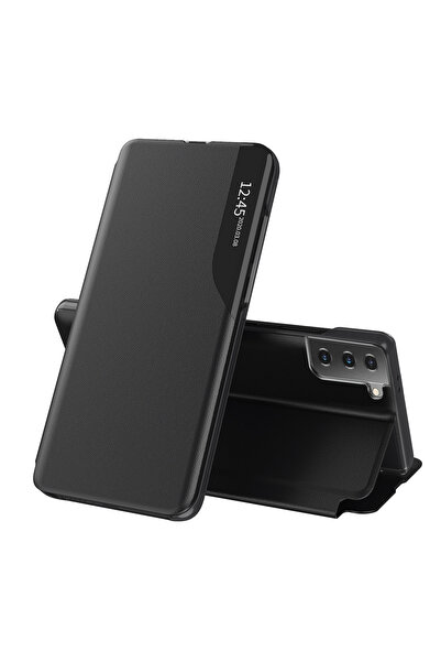 Techsuit Θήκη για Samsung Galaxy S21 FE 5G, Σειρά eFold, αντικραδασμική, μαύρη