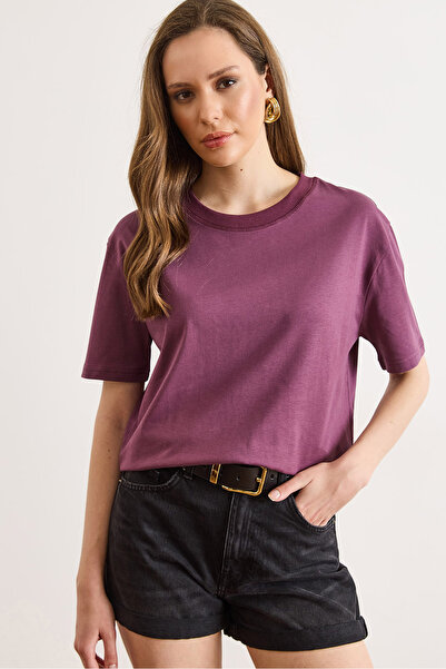 Olalook Γυναικείο μπλουζάκι με γιακά με λεπτομέρειες από βαμβάκι 100% TSH-190...