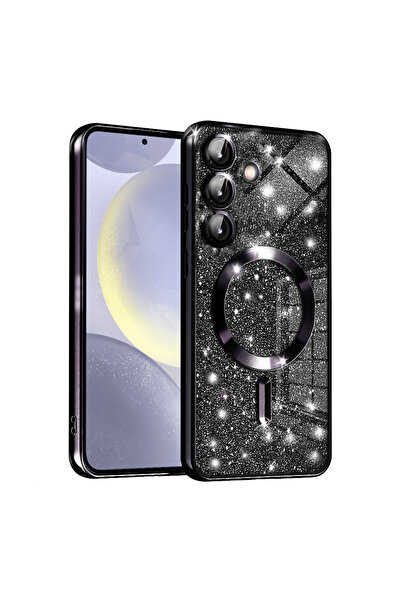 Stef's Cat Husa pentru Samsung Galaxy S24 Plus, Stef's Cat, Luxury Glitter Ma...