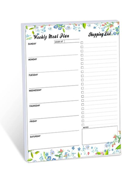 Arabest Meal Planner,Grocery List Magnet Pad for Fridge,52 Sheets Weekly Plan...