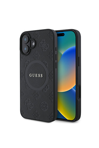 Guess Θήκη iPhone 16, Guess, PU, ​ ​ Μαύρο