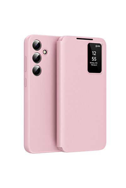 Techsuit Husa pentru Samsung Galaxy S24 Fe, Techsuit, PU, Roz