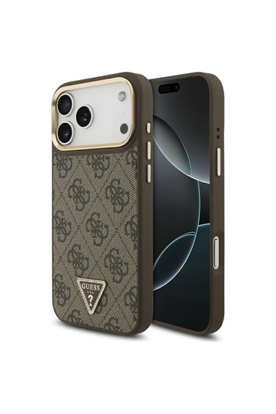 Guess Θήκη για iPhone 17 Pro Max, Guess, PU ​ ​ Καφέ