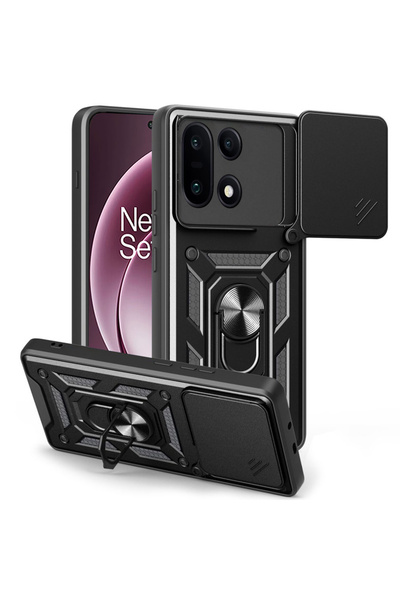 Stef's Cat Θήκη OnePlus 15, Γάτα του Στεφ, Σειρά CamShield, Μαύρο