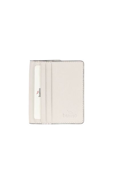 BUENO Shoes Beige Leather Wallet 01Uc4004