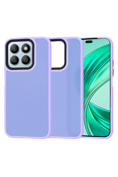 Techsuit Husa pentru Honor X8b, HaloFrost Series, protectie antisoc, mov deschis