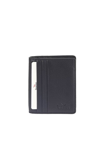 BUENO Shoes Black Leather Wallet 01Uc4004
