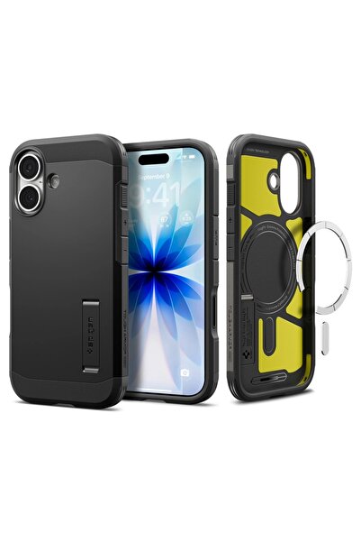 Spigen iPhone 17 Case, Tough Armor "T" MagSafe (ACS10391), shockproof, black
