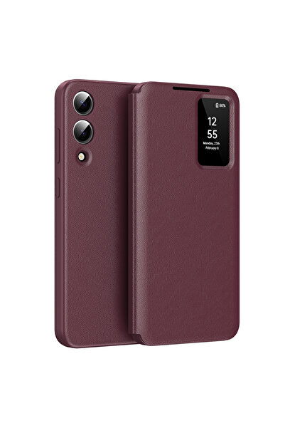 Techsuit Husa pentru Samsung Galaxy S25 Edge, Techsuit, PU, Rosu