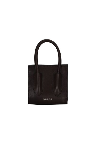 BUENO Shoes Brown Dark Npl Leather Women's Handbag 01Wba7949