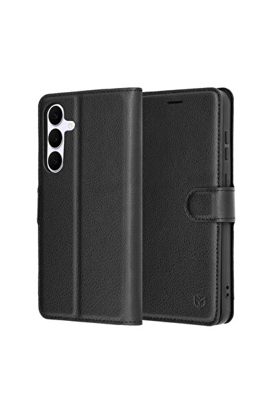 Techsuit Θήκη για Samsung Galaxy S25 Fe, Techsuit, PU, ​ ​ Μαύρο