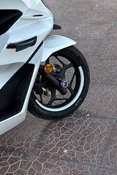 Banxtre Honda PCX için Uyumlu Yarım Jant Şeridi Sticker Seti (4 Parça)
