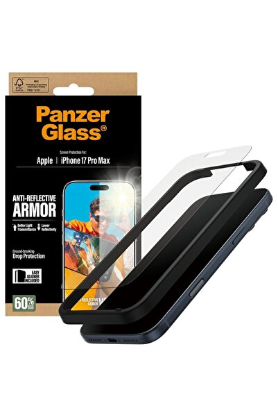 CARE by PanzerGlass® Защитно фолио за iPhone 17 Pro Max, противоударно, прозр...