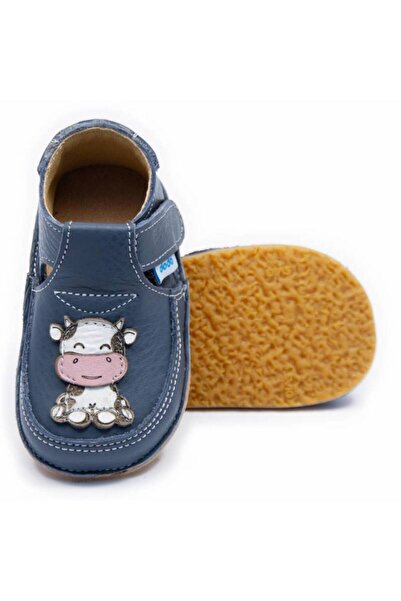 DODO SHOES Pantofi copii barefoot Milky, Culoare Smoky Sky din piele naturala...
