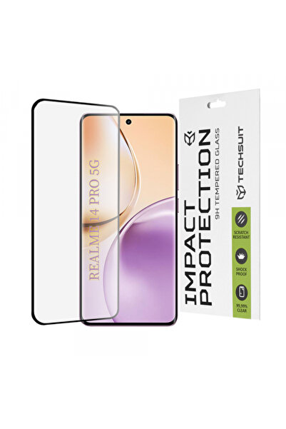 Stef's Cat Προστατευτικό οθόνης για Realme 14 Pro, Σκληρυμένο γυαλί, Πλήρης ε...