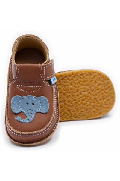 DODO SHOES Pantofi copii barefoot Elefantel, Culoare Camel din piele naturala...