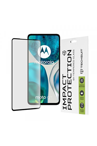 Techsuit Screen Protector for Motorola Moto G52 / G82, Tempered Glass, Full G...