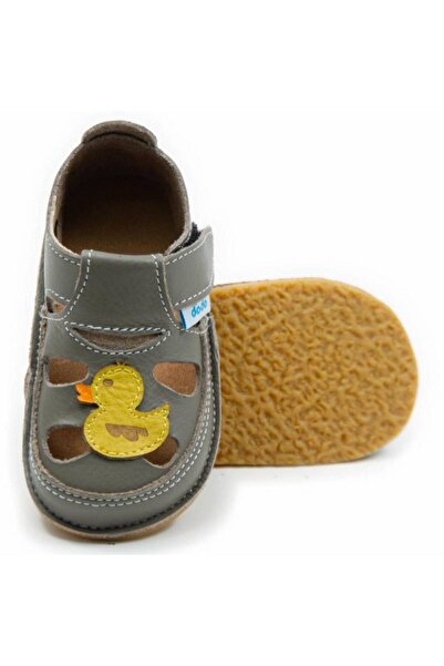 DODO SHOES Sandale copii barefoot Ratusca, Culoare Coffee din piele naturala,...